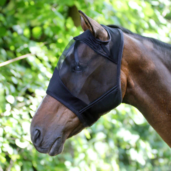 Fliegenmaske Comfort ohne Ohren schwarz