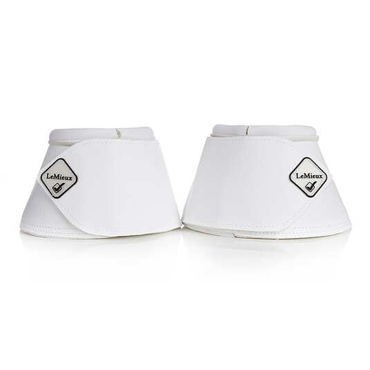 Hufglocken Leather WrapRound weiß XXL