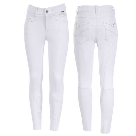 Reithose mit Vollbesatz B Vertigo Olivia für Kinder mit Silikon