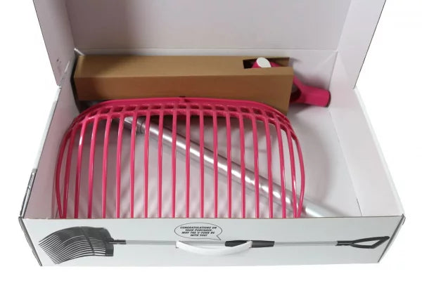 Forke Kunststoff mit Teleskop Alustiel