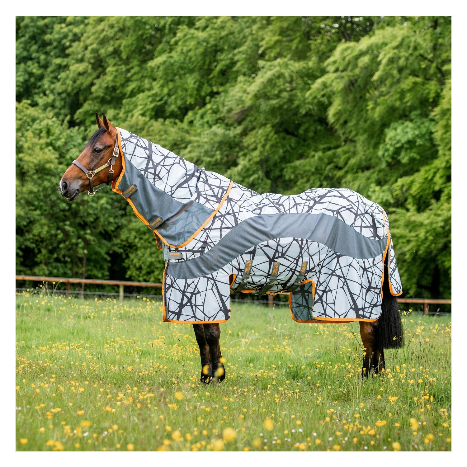 Fliegendecke Amigo CamoFly grau/orange