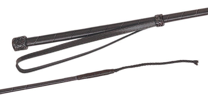 Gerte mit Leder und Lederknopf 80 cm