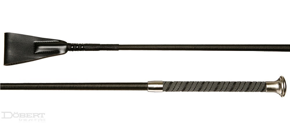 Springgerte mit Gummi-Griff und Lederklappe