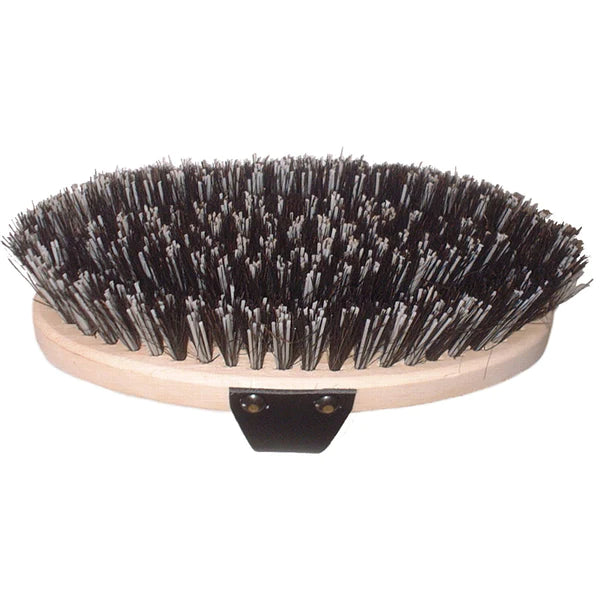 Kardätsche für dichtes, langes Pferdehaar, Naturholz