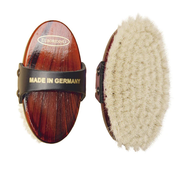 Kardätsche Ziegenhaar Holzrücken mahagoni