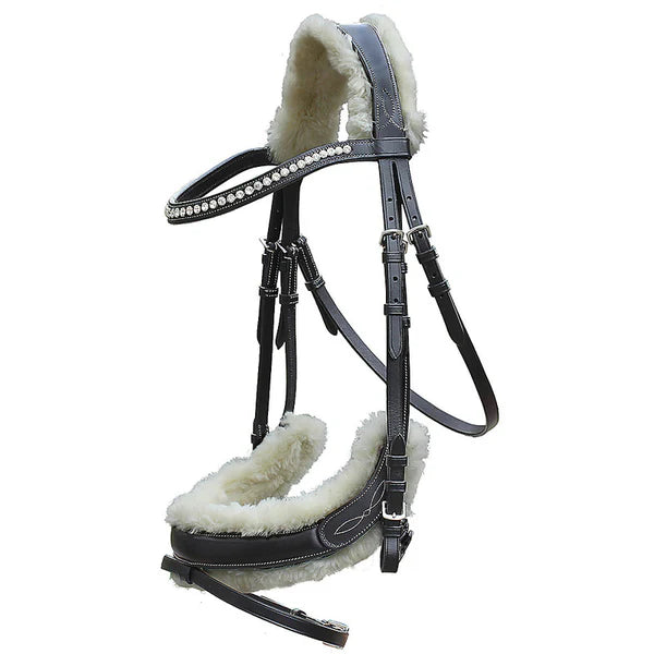 Trense Leon mit Fellimitat