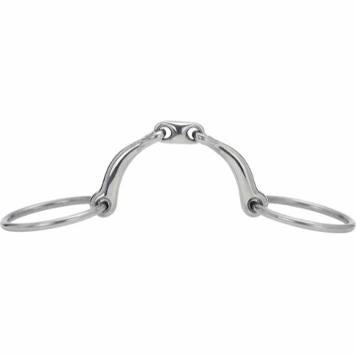 Gebiss gebogen dopp.gebr., lose Ringe 14mm