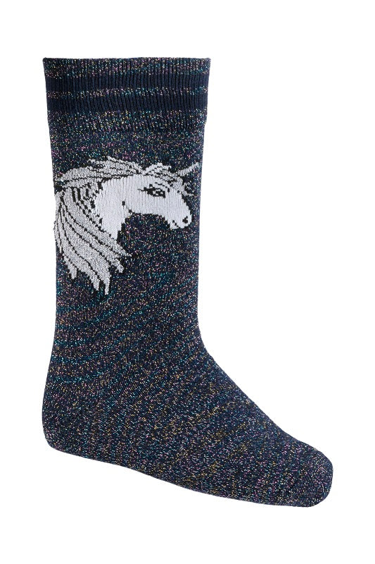 Socken Kinder Lia Glitter navy 28-32 H/W 23