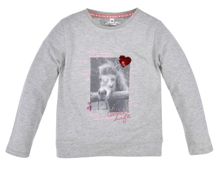 Langarmshirt Kinder My best Friend hellgrau