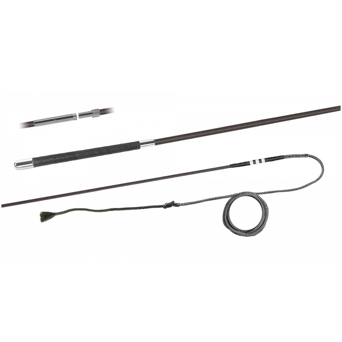 Longierpeitsche Nylon Wickelgriff teilbar 200 cm