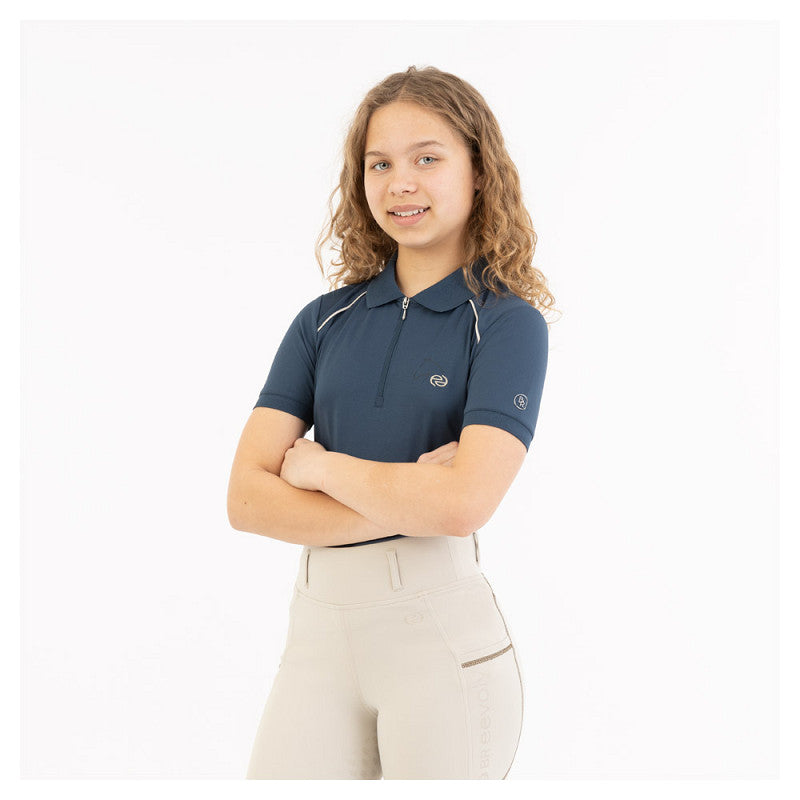 Poloshirt kurzarm mit Half- Zip Kinder Immy F/S 25