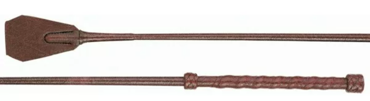 Springgerte mit Lederwellengriff und -klappe 65 cm