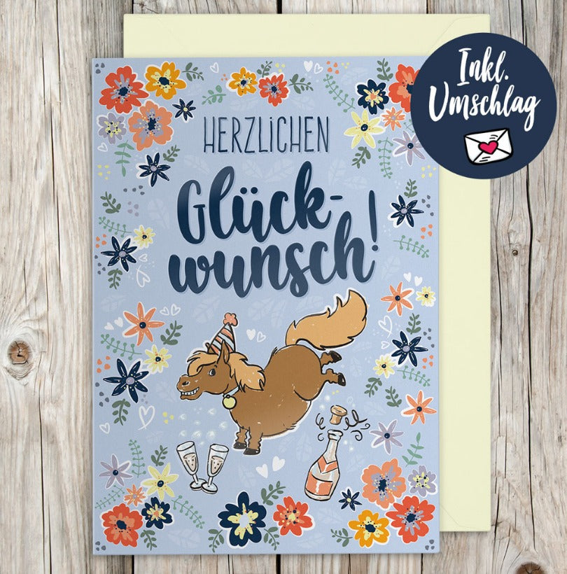 Grußkarte Herzlichen Glückwunsch