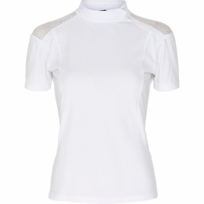 Turniershirt Kinder Fleur weiß