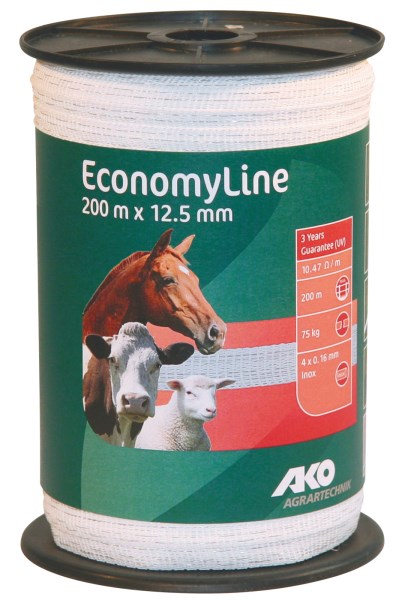 Weidezaunband Economy Line weiß