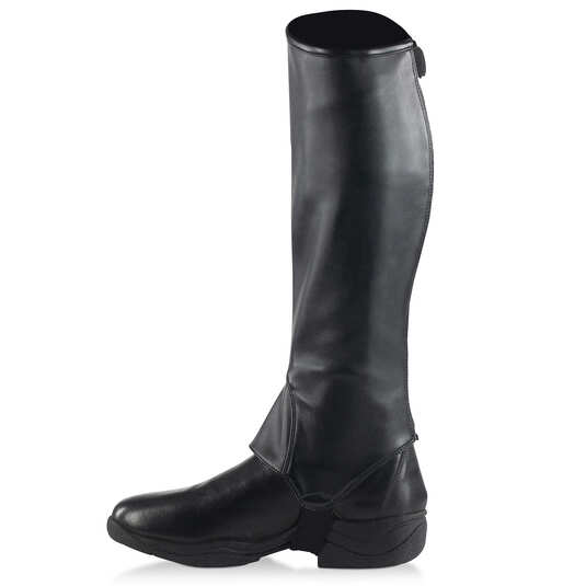 PU-Leder-Halbchaps Sabrina mit Glitzerdetails schwarz