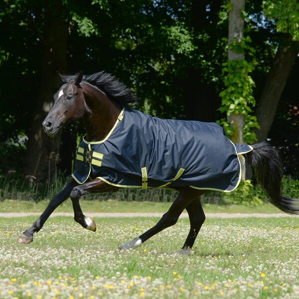 Outdoordecke Oasis Turnout 100 g + Halsteil grau/lime