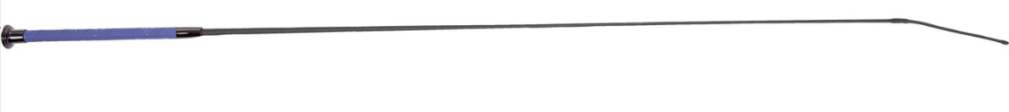 Dressurgerte Ponylove 110 cm schwarz mit königsblauem Griff