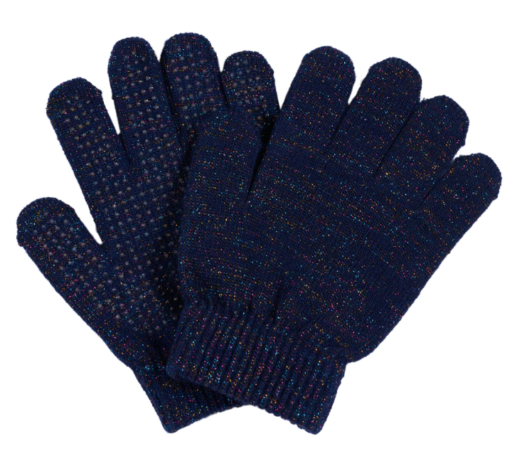 EQ Luna Glitter Handschuhe Navy Kids