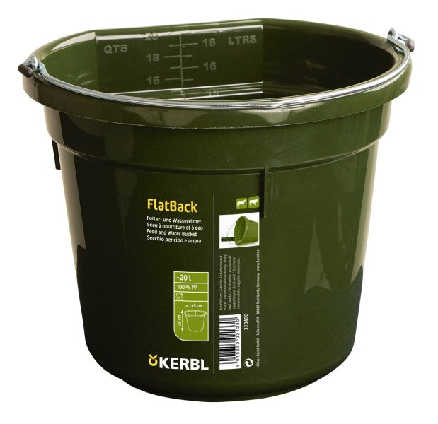 Flatback Futter- und Wassereimer 20 l