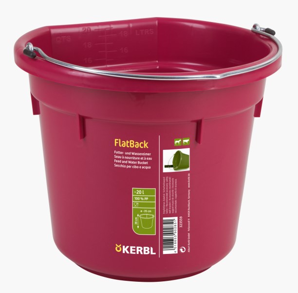 Flatback Futter- und Wassereimer 20 l