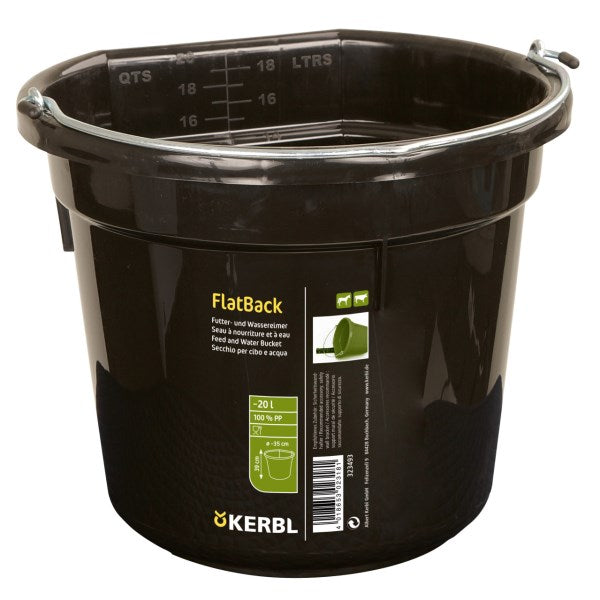 Flatback Futter- und Wassereimer 20 l