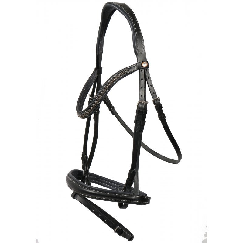 Trense Badminton schwarz/silber