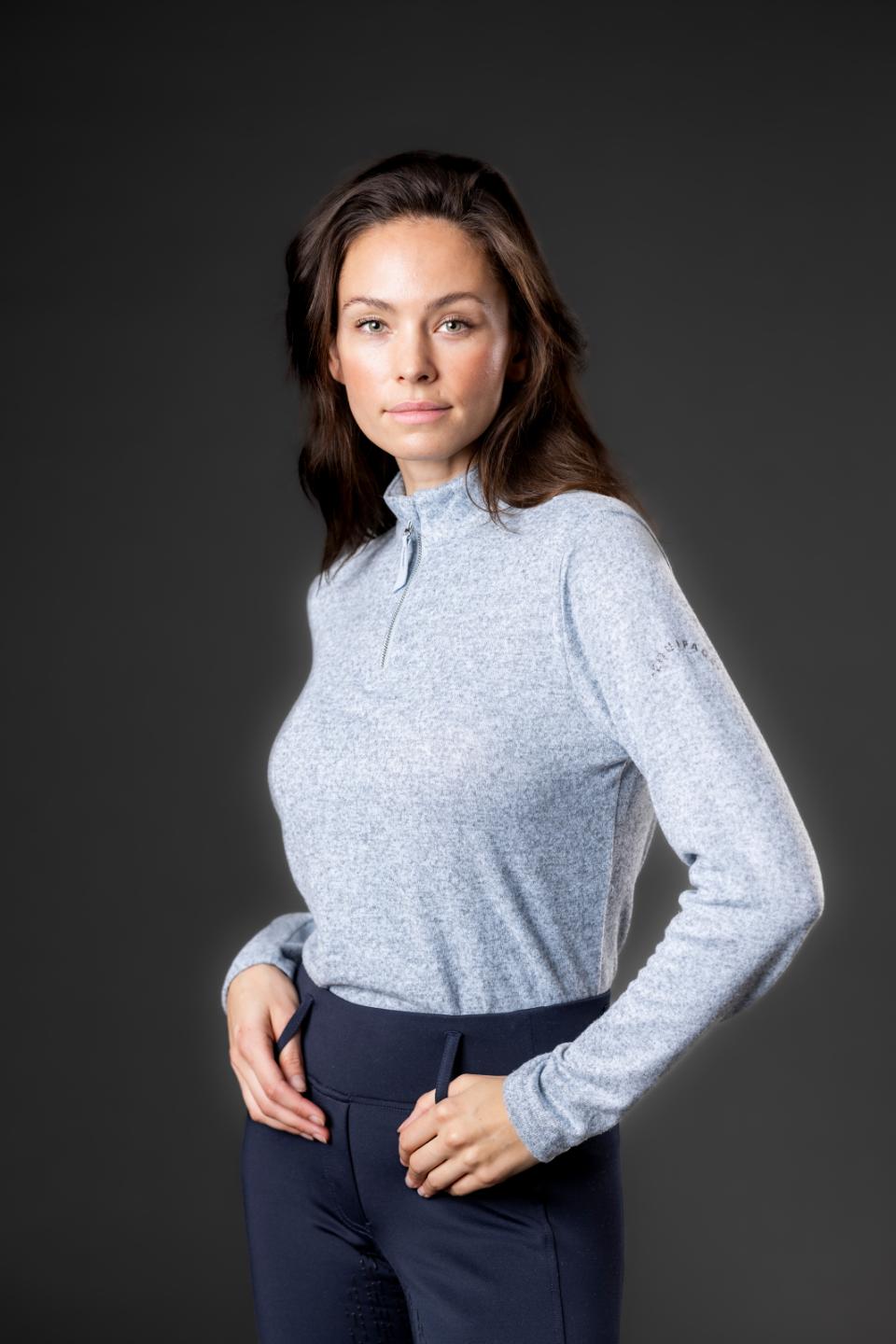 Langarmshirt Damen Stacey Half-Zip H/W 24