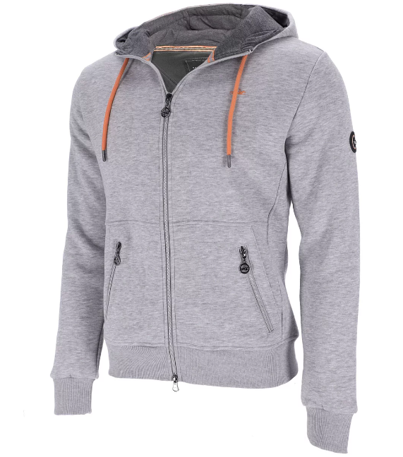 Männer Hoodie Collin silber melange