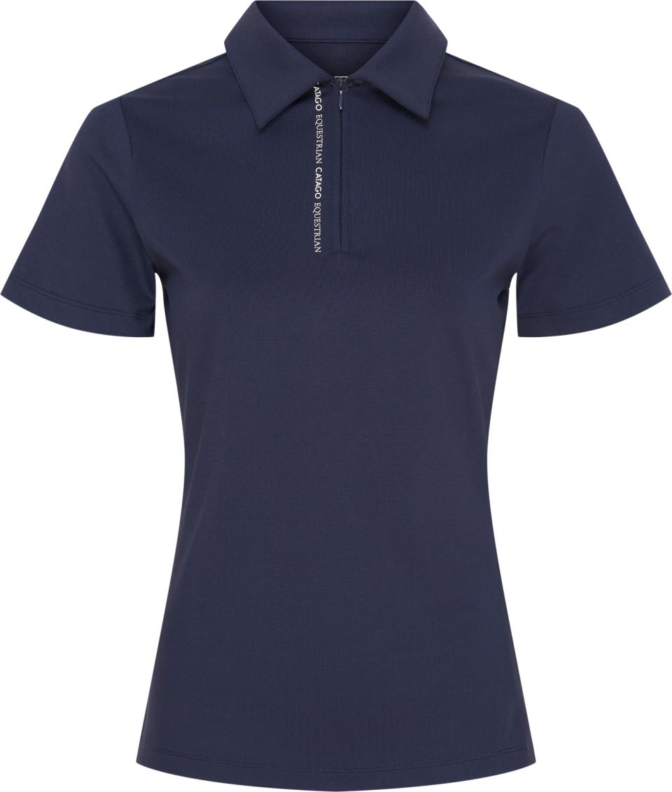 Polo-Shirt Damen Nash mit Reißverschluss F/S 24 dunkelblau