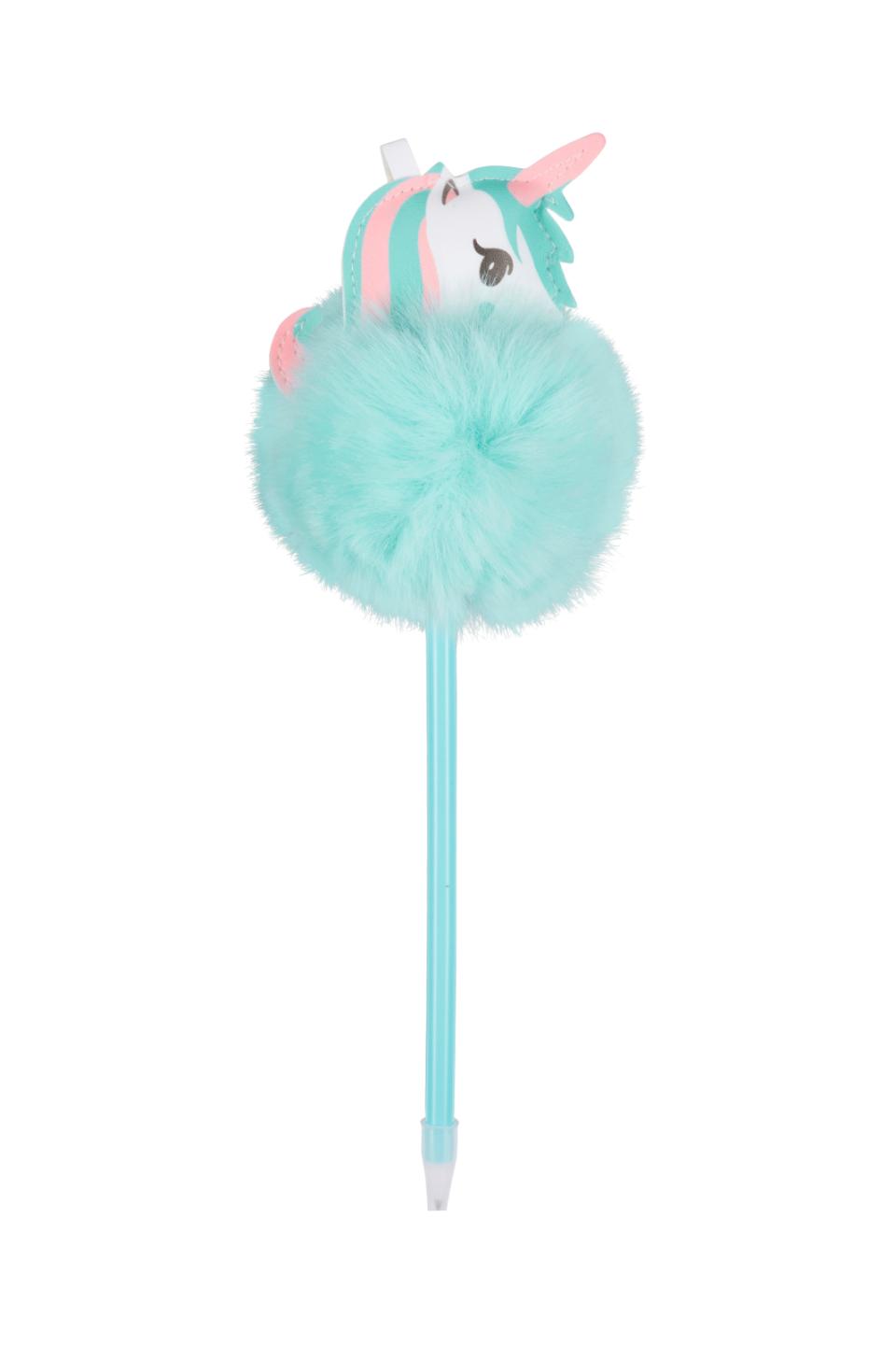 Kids Unicorn Pom Pon Stift