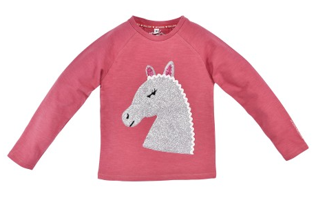 Sweatshirt Pferd beere