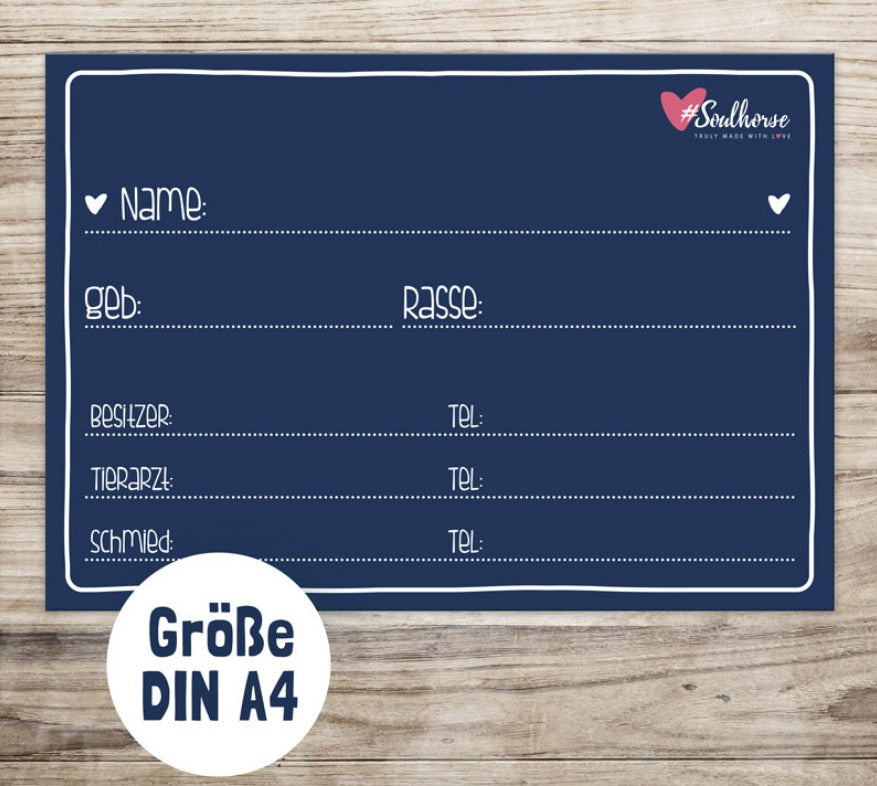 Boxenschild beschreibbar